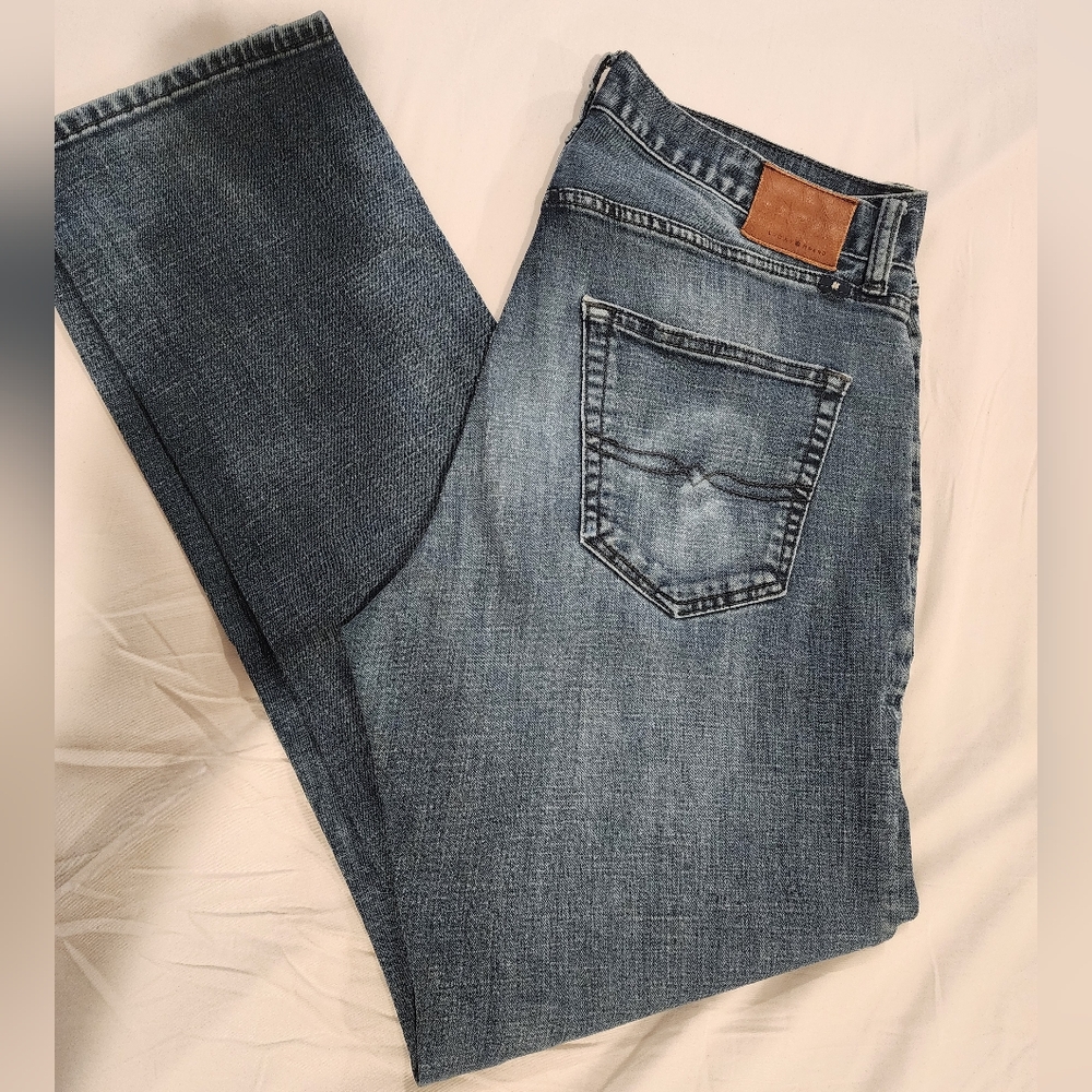 Mens Lucky Brand 410 Athletic Fit blue jeans 32x32